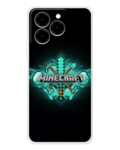 Чохол для Ulefone Note 20 Pro з картинкою «Minecraft Diamond лого»