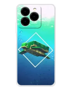 Чохол для Ulefone Note 20 Pro з картинкою «Черепаха Minecraft»