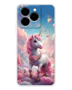 Чехол для Ulefone Note 20 Pro с картинкой «Единорог среди облаков»
