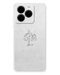 Чохол для Ulefone Note 20 Pro з картинкою «Івана 3:16 Хрест»