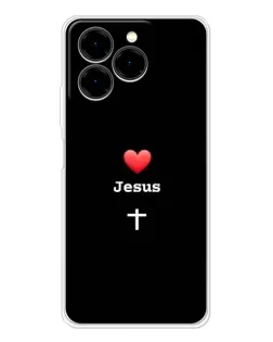 Чохол для Ulefone Note 20 Pro з картинкою «Серце - Jesus»