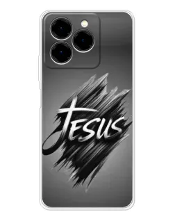 Чехол для Ulefone Note 20 Pro с картинкой «Надпись Jesus Graffiti»