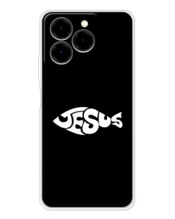 Чехол для Ulefone Note 20 Pro с картинкой «Рыба Jesus»