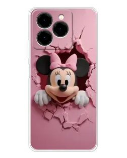 Чехол для Ulefone Note 20 Pro с картинкой «Минни сквозь стену»