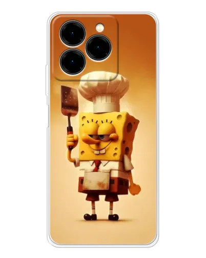 Чехол для Ulefone Note 20 Pro с картинкой «Губка Боб повар»