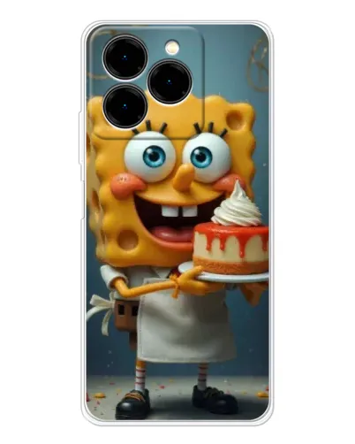 Чехол для Ulefone Note 20 Pro с картинкой «Повар Спанч Боб»
