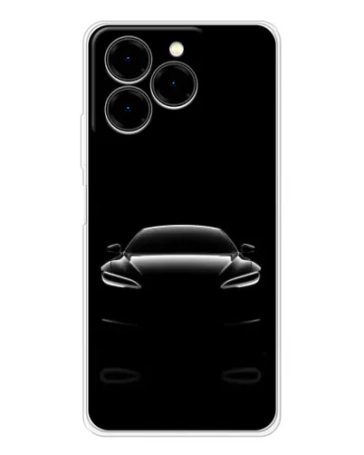 Чехол для Ulefone Note 20 Pro с картинкой «Силуэт Tesla Night»