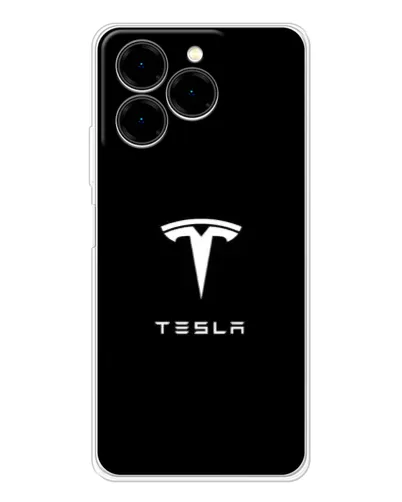 Чехол для Ulefone Note 20 Pro с картинкой «Tesla White Logo»