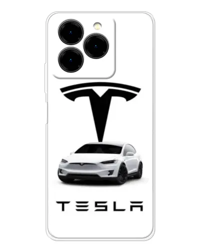Чехол для Ulefone Note 20 Pro с картинкой «Tesla White Style»