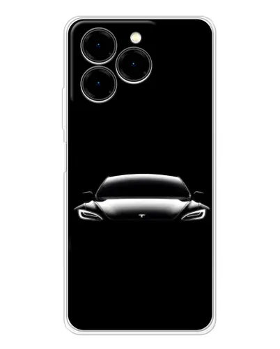 Чехол для Ulefone Note 20 Pro с картинкой «Фары Tesla Night»