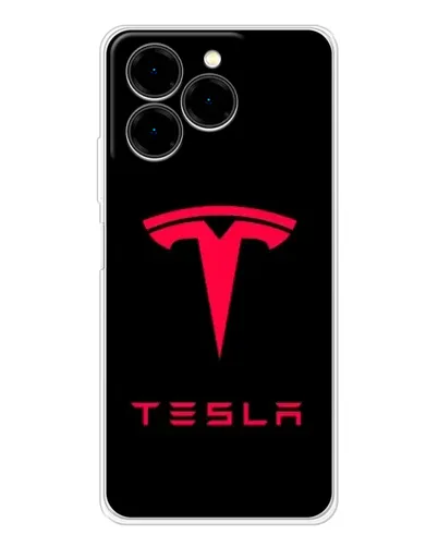Чехол для Ulefone Note 20 Pro с картинкой «Tesla Red Logo»