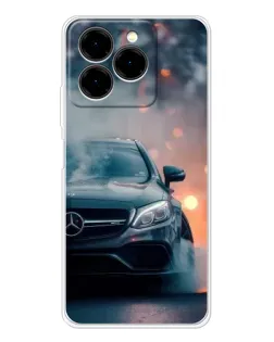 Чехол для Ulefone Note 20 Pro с картинкой «Mercedes — ночной город»