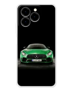 Чехол для Ulefone Note 20 Pro с картинкой «Mercedes — неоновый лого»