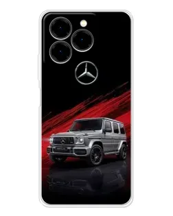 Чехол для Ulefone Note 20 Pro с картинкой «Mercedes G-Class красный»