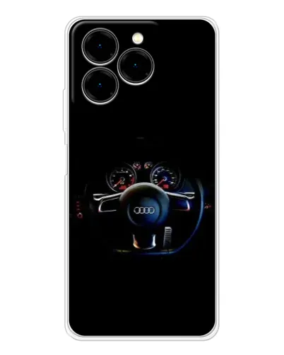 Чехол для Ulefone Note 20 Pro с картинкой «Салон Audi — руль»