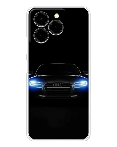 Чехол для Ulefone Note 20 Pro с картинкой «Audi в неоне»