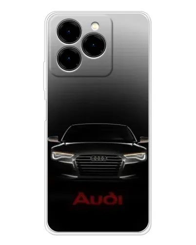 Чехол для Ulefone Note 20 Pro с картинкой «Audi — градиентный контур»