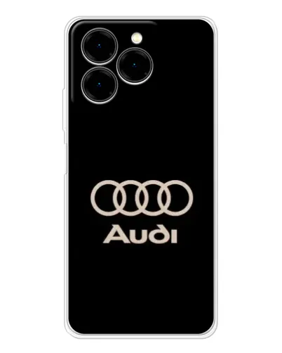 Чехол для Ulefone Note 20 Pro с картинкой «Audi — золотой логотип»