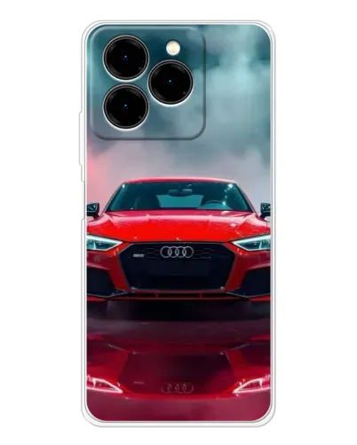 Чехол для Ulefone Note 20 Pro с картинкой «Audi RS — красный стиль»