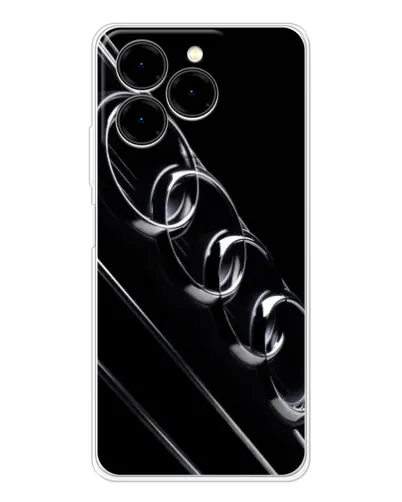Чехол для Ulefone Note 20 Pro с картинкой «Audi — абстрактные кольца»