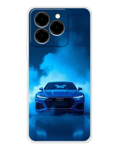 Чехол для Ulefone Note 20 Pro с картинкой «Audi — голубая энергия»