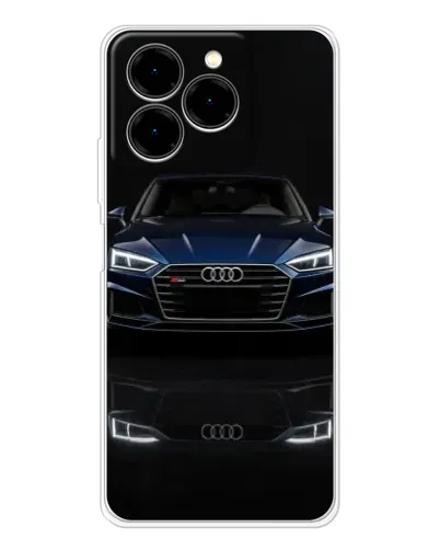Чехол для Ulefone Note 20 Pro с картинкой «Audi — ночное отражение»