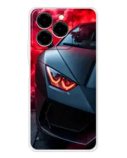 Чехол для Ulefone Note 20 Pro с картинкой «Lamborghini красное сияние»