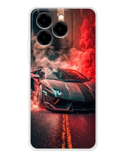 Чехол для Ulefone Note 20 Pro с картинкой «Lamborghini красный дым» Чехол для Ulefone Note 20 Pro с картинкой «Lamborghini красный дым»