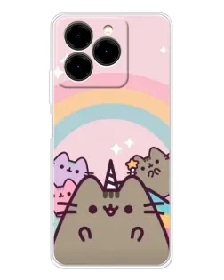 Чехол для Ulefone Note 20 Pro с картинкой «Единорог Pusheen»