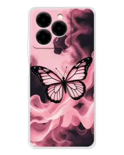 Чохол для Ulefone Note 20 Pro з картинкою «Метелик у диму»