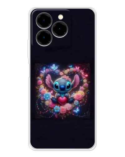 Чохол для Ulefone Note 20 Pro з картинкою «Stitch у квітах» Чохол для Ulefone Note 20 Pro з картинкою «Stitch у квітах»