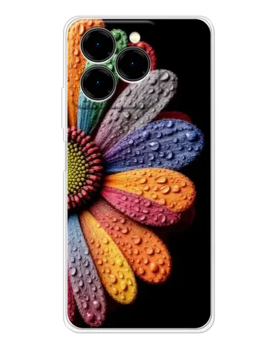 Чехол для Ulefone Note 20 Pro с картинкой «Радужный цветок»
