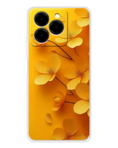Чехол для Ulefone Note 20 Pro с картинкой «Золотые лепестки»