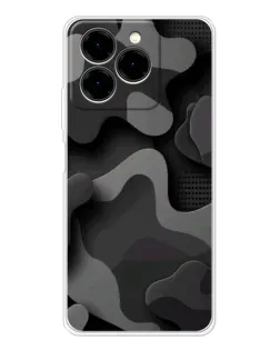Чохол для Ulefone Note 20 Pro з картинкою «Темний абстрактний камуфляж»