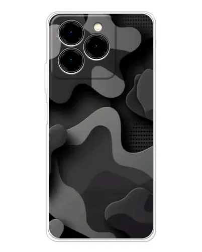 Чохол для Ulefone Note 20 Pro з картинкою «Темний абстрактний камуфляж»