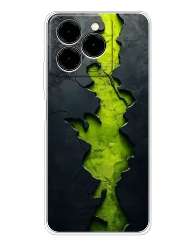 Чохол для Ulefone Note 20 Pro з картинкою «Салатовий розлом скелі»
