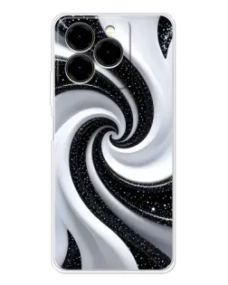 Чохол для Ulefone Note 20 Pro з картинкою «Чорно-біла спіраль»