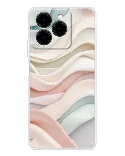 Чохол для Ulefone Note 20 Pro з картинкою «Пастельні ніжні хвилі»