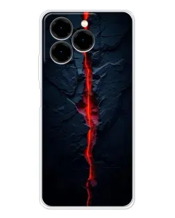 Чохол для Ulefone Note 20 Pro з картинкою «Червона лавова тріщина»