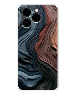 Чохол для Ulefone Note 20 Pro з картинкою «Кольорові хвилі каньйону»