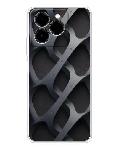 Чохол для Ulefone Note 20 Pro з картинкою «Об'ємне сіре плетіння»