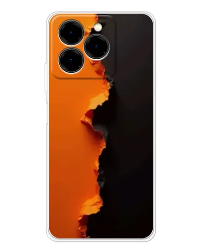 Чохол для Ulefone Note 20 Pro з картинкою «Помаранчевий розлом»