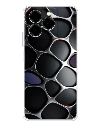 Чохол для Ulefone Note 20 Pro з картинкою «Об'ємна темна решітка»