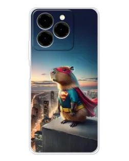 Чехол для Ulefone Note 20 Pro с картинкой «Капи-мен супергерой»