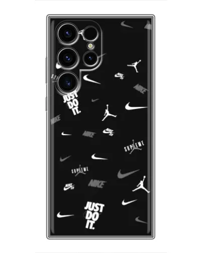 Чохол для Ulefone Note 22 з картинкою «Nike Black Pattern»