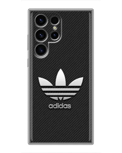 Чехол для Ulefone Note 22 с картинкой «Adidas Карбоновая текстура»