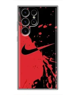 Чохол для Ulefone Note 22 з картинкою «Червоні бризки Nike»