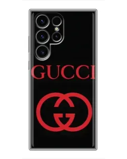 Чохол для Ulefone Note 22 з картинкою «Gucci — червоний логотип»