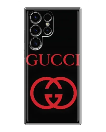 Чохол для Ulefone Note 22 з картинкою «Gucci — червоний логотип»