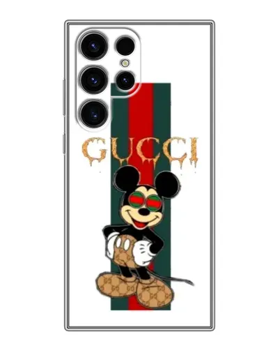 Чохол для Ulefone Note 22 з картинкою «Міккі Маус Gucci — смуги»
